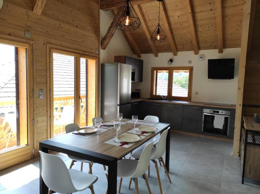 L'Echappee Belle En Montagne - Site Location-Chalet Mieussy ภายนอก รูปภาพ