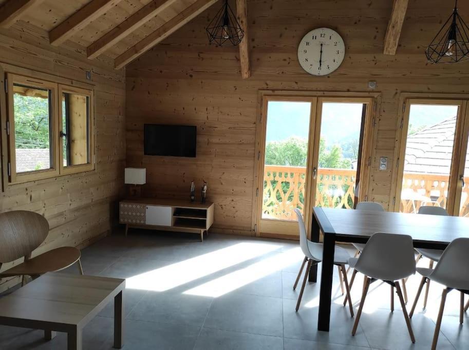 L'Echappee Belle En Montagne - Site Location-Chalet Mieussy ภายนอก รูปภาพ